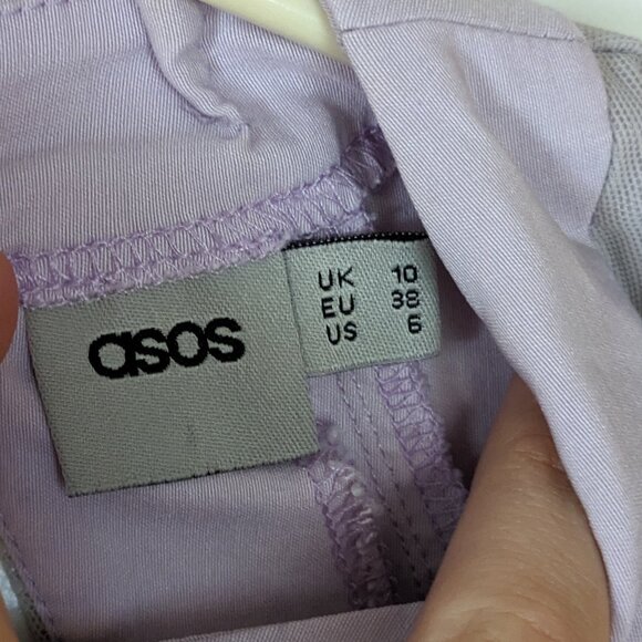 ASOS Light Purple Sleeveless Open Back Bodycon Dress Size 6 EUC - Picture 5 of 12